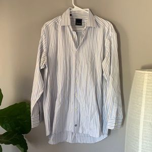 David Donahue Men’s Striped Button Down